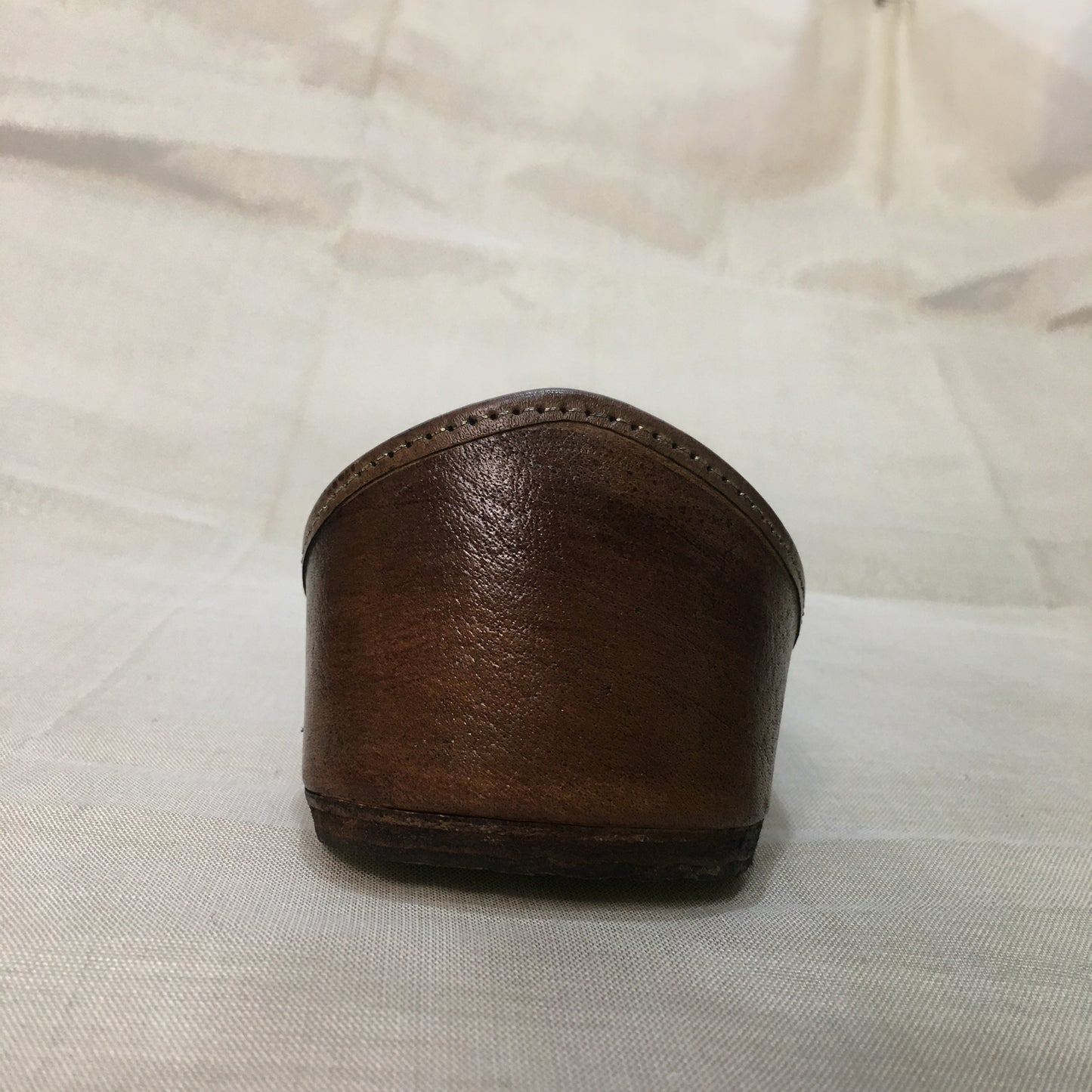 Brown Leather Casual Punjabi Jutti U-shape