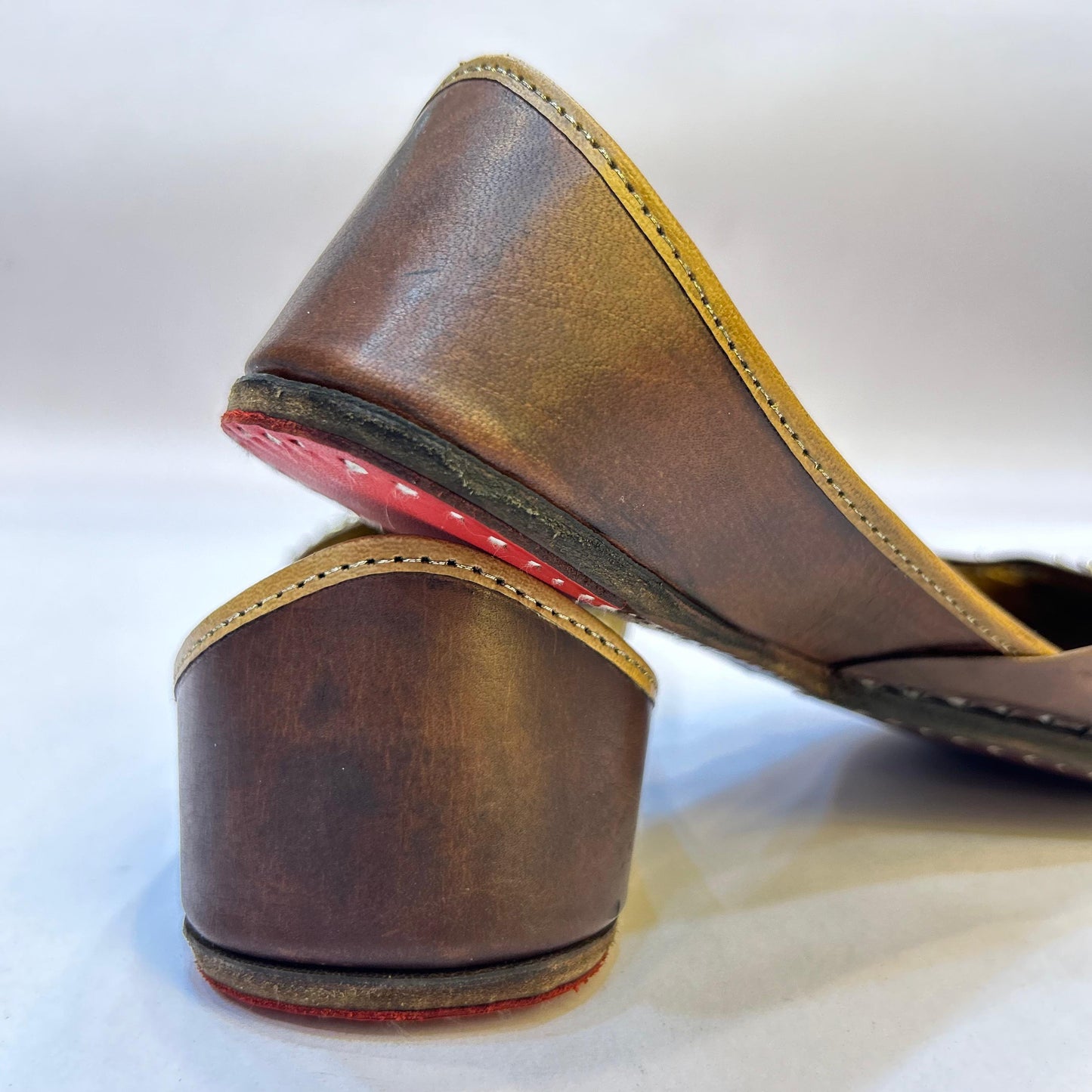 Leather Oxodised Punjabi Jutti